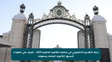 رابط التقديم الإلكتروني في جامعة القاهرة الأهلية 2025.. تعرف على خطوات تنسيق الثانوية العامة بسهولة